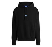 HUGO Sweat-shirt 'Nalonso' bleu / noir / blanc, Taille M