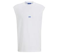 Hugo Navertz 01 Blue Sleeveless T-shirt Blanc M Homme