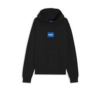 HUGO Sweat à capuche en molleton de coton avec logo bleu - Style Nayohood, 50556613 Noir L