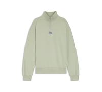 HUGO Sweat en molleton de coton avec col camionneur - Style Neeler, 50522367 Chaux XXL