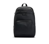 HUGO Hommes Nesh Backpack Sac à Dos en Similicuir grainé avec Logo revisité