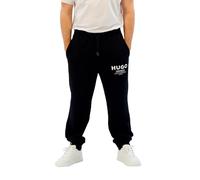HUGO Bas de survêtement en molleton de coton avec logo imprimé - Style Nevez, 50510734 Noir M