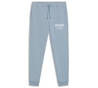 HUGO Hommes Nevez Bas de survêtement en Molleton de Coton avec Logo imprimé