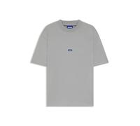 HUGO Hommes Nieros T-Shirt en Jersey de Coton avec étiquette logotée