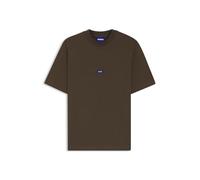 HUGO Hommes Nieros T-Shirt en Jersey de Coton avec étiquette logotée