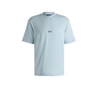 HUGO Hommes Nieros T-Shirt en Jersey de Coton avec Patch Logo