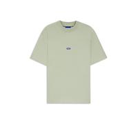 HUGO Hommes Nieros T-Shirt en Jersey de Coton avec Patch logoté Bleu