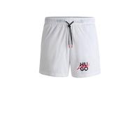 HUGO Hommes PAOL Short de Bain entièrement doublé avec Logo revisité