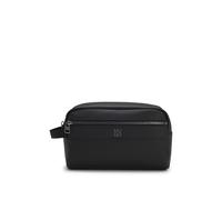 HUGO Hommes Quantic Washbag Trousse de Toilette en Similicuir grainé avec Logo revisité