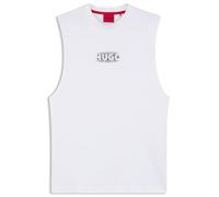 HUGO Hommes Ray Beach Tank Débardeur en Jersey de Coton à Logo imprimé