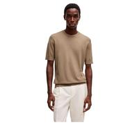 HUGO Hommes San Carl-CV Pull en Maille Slim à Manches Courtes