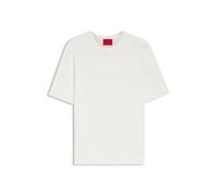 HUGO Hommes San Carl-CV Pull en Maille Slim à Manches Courtes