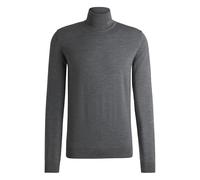 HUGO Hommes San Thomas-M Pull Regular à col roulé en Laine Vierge