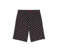 Hugo Split Logo 10270756 01 Pyjama Shorts Noir L Homme