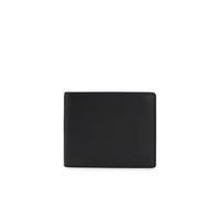 Hugo Portefeuille Subway Trifold – cuir micro-grainé trois volets, poche pour la monnaie – Noir Homme