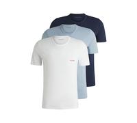 T-shirt HUGO RN Triplet manches courtes blanc bleu clair bleu marine (3 unités) - M