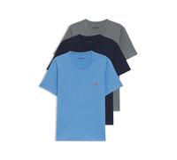 HUGO Lot de trois t-shirts en coton - Style T-SHIRT RN TRIPLET P, 50532811 Bleu / Gris L
