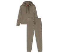 HUGO Hommes Tracksuit DapoDayote Ensemble de survêtement deux pièces en molleton de coton avec logo imprimé