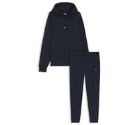 HUGO Survêtement en molleton de coton avec étiquettes logotées bleues - Style Tracksuit_NalonsoNap, 50522369 Bleu foncé XL