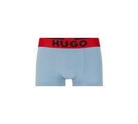 HUGO Hommes Trunk Icon Boxer Court en Coton Stretch avec Taille à Logo