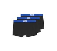 HUGO Hommes Trunk Triplet Blue Lot de Trois Boxers Courts en Coton Stretch avec Taille logotée
