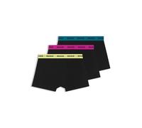 HUGO Hommes Trunk Triplet Pack Lot de Trois Boxers Courts avec Taille à Logo en Jacquard