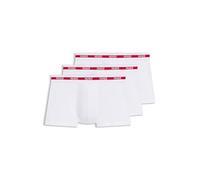 HUGO Lot de trois boxers avec logo en coton stretch - Style TRUNK TRIPLET PLANET, 50492375 Blanc M