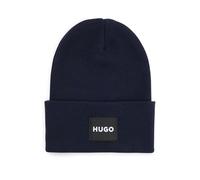 HUGO Hommes Xevon C Bonnet en Coton avec étiquette logotée