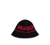 HUGO Hommes Xuss Bonnet en maille style bob avec logo jacquard
