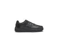 HUGO Hommes Yarrow Tenn Baskets en Similicuir avec Finitions en Mesh