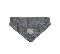 HUGO & HUDSON Bandana à Chevrons pour Chien, Taille M, Bleu Marine