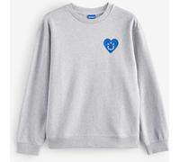 HUGO HUGO Grey Oversize Heart Back Graphic Print Sweatshirt