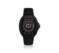 HUGO #HUGO ID Montre à cadran semi-transparent et bracelet en silicone - Style #HUGO ID, 58565066 Noir pcs.