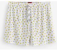 HUGO HUGO White Lemon Print Jersey Shorts White XXL (EU 52-54)
