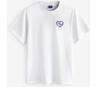 HUGO HUGO White Vintage Heart Graphic T-Shirt