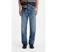 HUGO Jean Baggy avec des effets d’usure - Style Nate, 50563454 Bleu 33/34