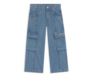 HUGO Jean cargo en coton bleu pour enfant - Style G00508/Z1004A, G00508 Fantaisie 126