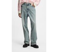 HUGO Jean coupe décontractée en denim rigide bleu océan - Style Leni_B, 50557383 bleu clair 32/34