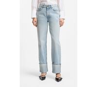 HUGO Jean droit en denim bleu avec revers - Style Gilissi_6, 50563500 bleu clair 26/30