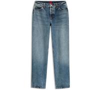 HUGO Jean Barrel en denim bleu lavé en douceur - Style Gennie, 50567758 Turquoise 25/32