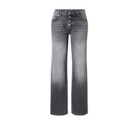 HUGO Jean droit en denim gris avec braguette boutonnée - Style Gilissi_5, 50559124 Gris chiné 28/32