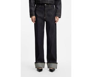 HUGO Jean large en denim selvedge japonais - Style Geabena, 50554917 Bleu foncé 26/32