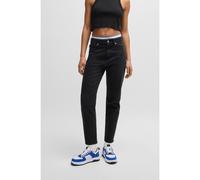 HUGO Jean Mom en denim stretch noir - Style Noe_B, 50520595 Noir 32/32