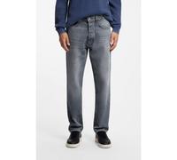 HUGO Jean Regular en denim bleu moyen texturé en croisillons - Style Jonah, 50568018 Bleu 33/32