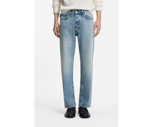 HUGO Jean Regular en tissu twill brisé bleu vif - Style Jonah, 50563455 bleu clair 32/30