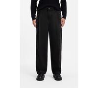 HUGO Jean Relaxed en denim rigide noir avec finitions de tailleur - Style HUGO 249/1, 50570050 Noir 32/32
