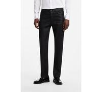 HUGO Jean Slim noir en denim enduit stretch confortable - Style HUGO 708, 50568100 Noir 30/32