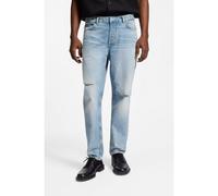 HUGO Jean Tapered en denim bleu clair effet usé - Style Brody, 50555949 bleu clair 36/32