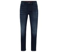 HUGO Jean Tapered en Denim Stretch Bleu Foncé