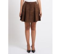 HUGO Jupe en cuir LAKETTA marron | M